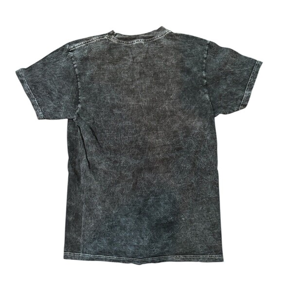 PBR Pabst Blue Ribbon SHIRT MENS SMALL BLACK BEER BREWING Bleach Dye - Picture 2 of 4